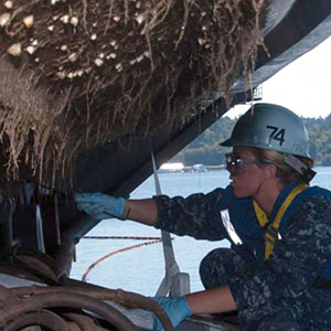 Adaptive Surface Technologies product example applied to a marine vessel